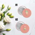 Pin Badges Buttons Whimsical Summer Ice Cream Size 37mm